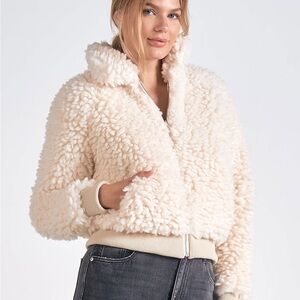 ELAN Vanilla Sherpa Bomber, NWT